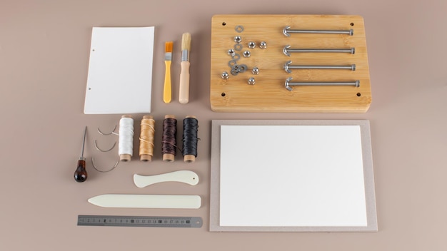 kolekcja haftów na próbniku